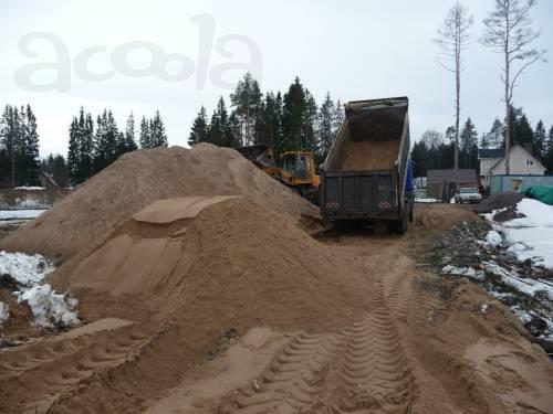 Песок строительный, Песок мытый (речной) с доставкой